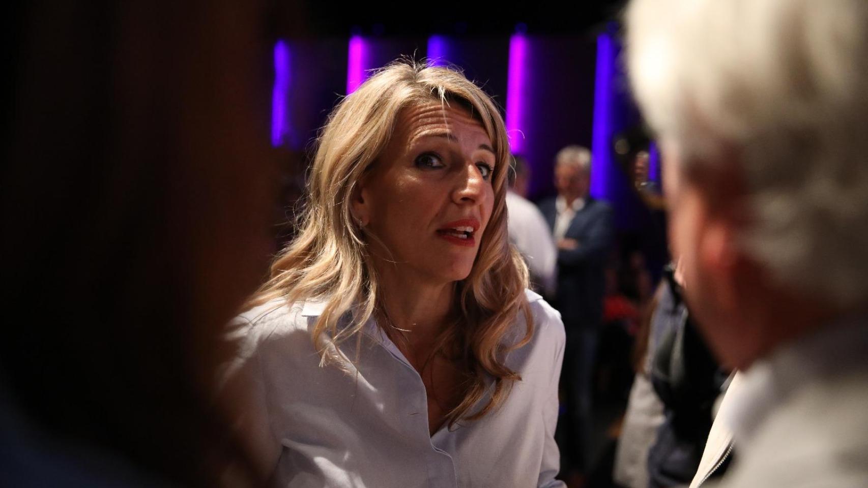 Yolanda Díaz, este jueves en Toledo, en el Congreso de CCOO de Industria.