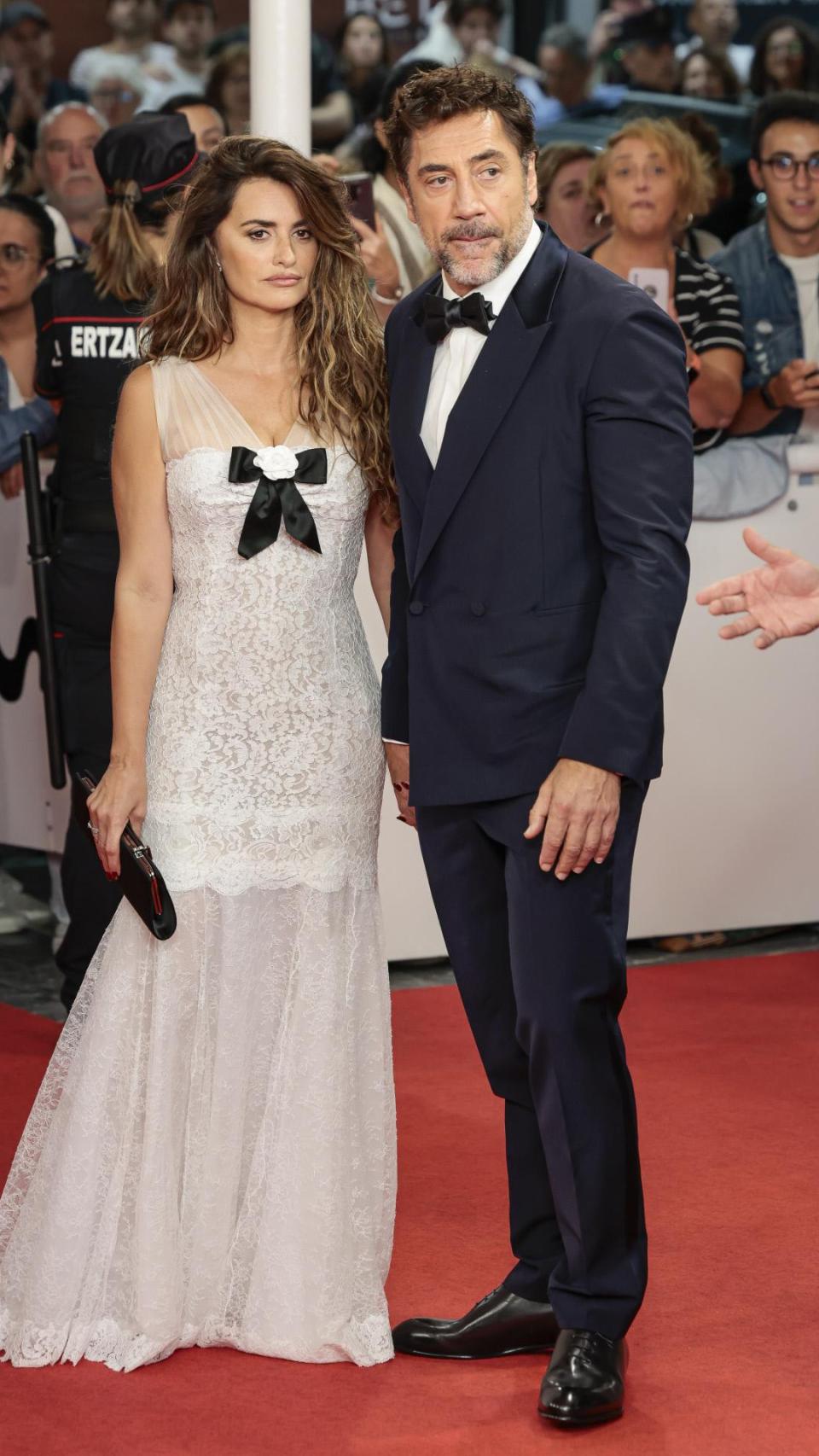 Javier Bardem y Penélope Cruz, en la 72ª gala del Festival de Cine de San Sebastián, en septiembre de 2024.