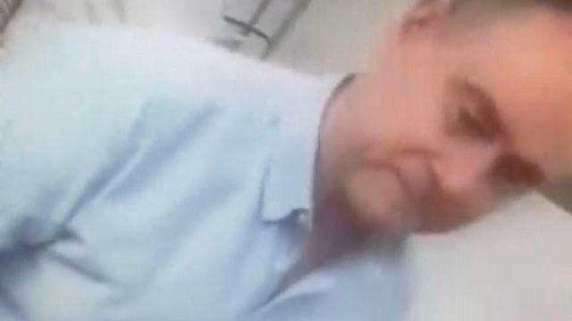 Pedro Baños en el vídeo de la supuesta agresión.