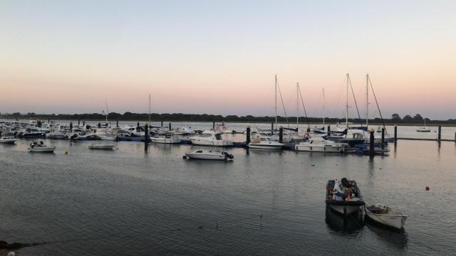 Atardecer en la ría de Punta Umbría.