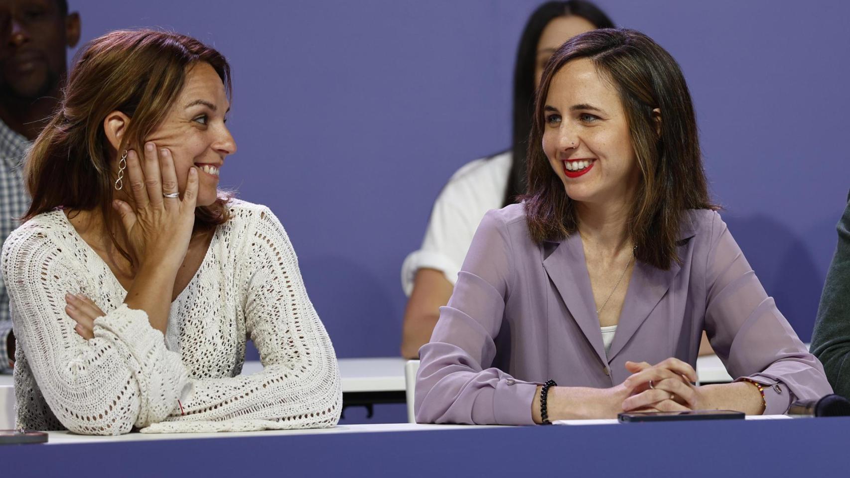 La secretaria general de Podemos, Ione Belarra, este sábado durante la reunión del Consejo Ciudadano Estatal del partido.