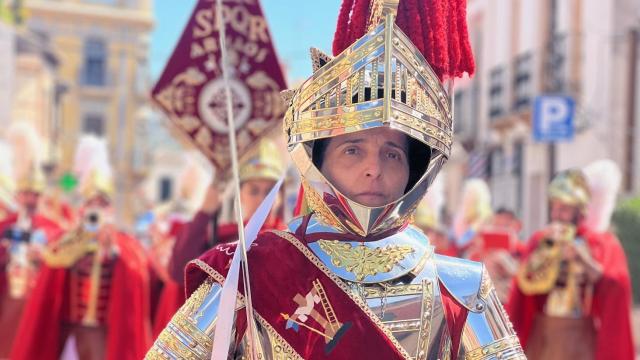 Uno de los participantes en la II Concentración Nacional de Centurias Romanas.