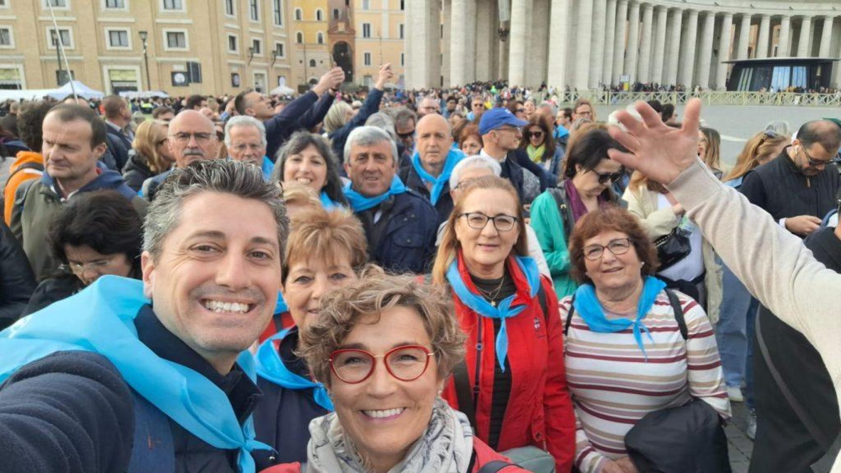 Peregrinos vallisoletanos en Roma