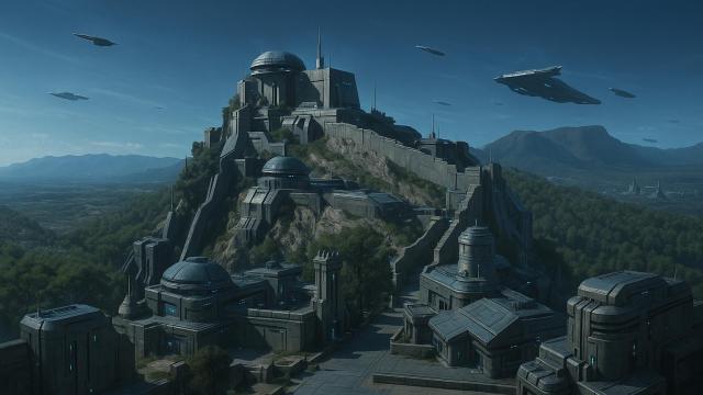 La recreación del castillo de Xàtiva al estilo de La guerra de las galaxias con la que anuncian el rodaje de la serie.