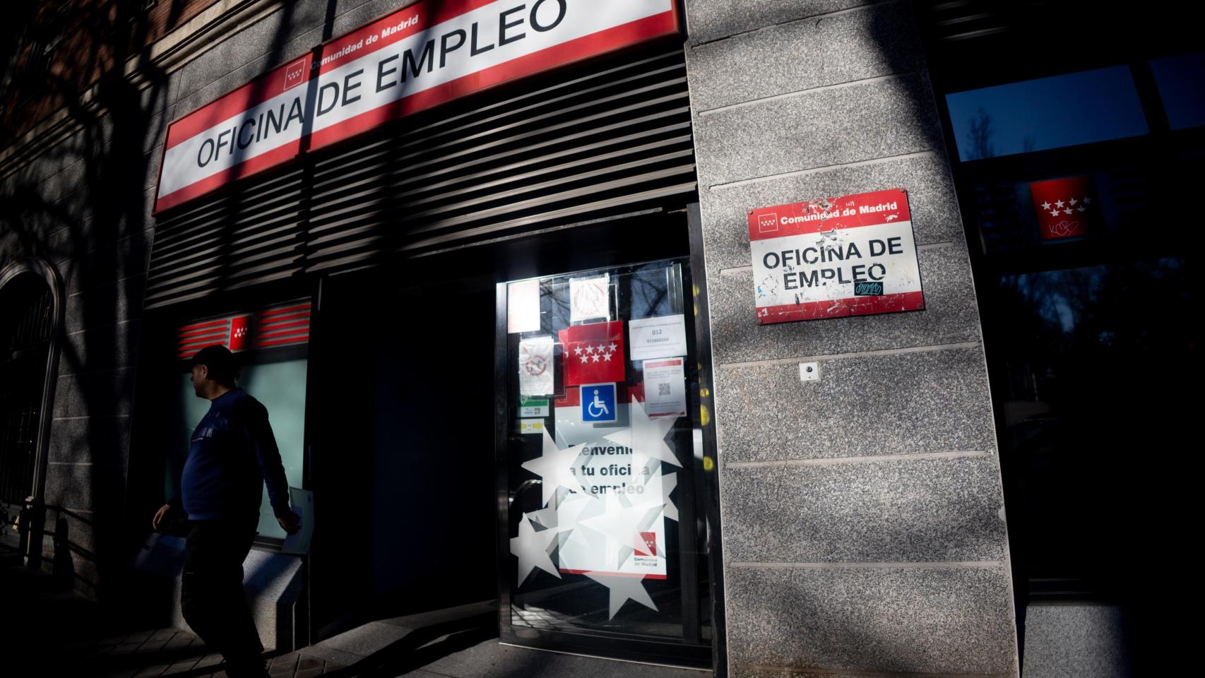 Una oficina de empleo, en Madrid.