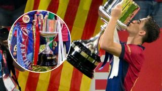 La polémica bandera de Gavi en la celebración de la Copa del Rey