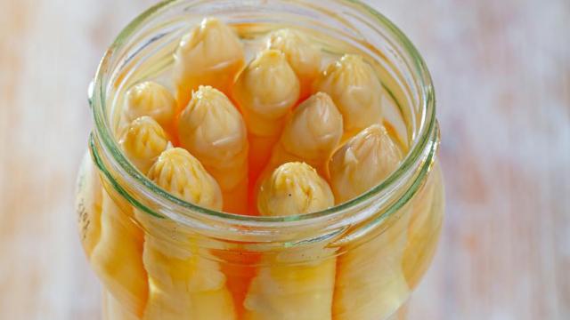 Bote de espárragos.