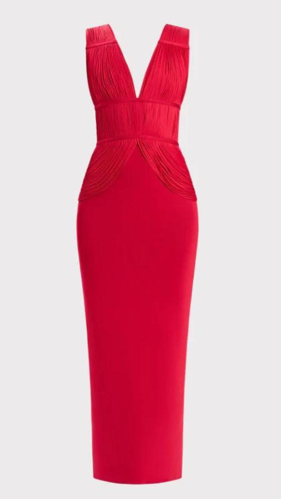 El vestido de Hervé Léger que ha lucido Jaydy Michel.