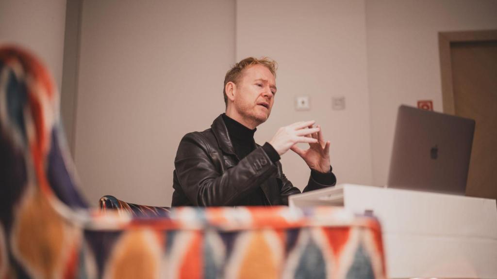 Johannes Torpe durante la entrevista.