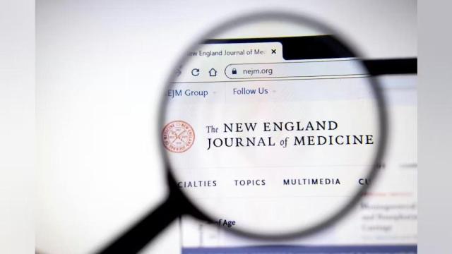 Imagen de la web de la revista 'The New England Journal of Medicine'.
