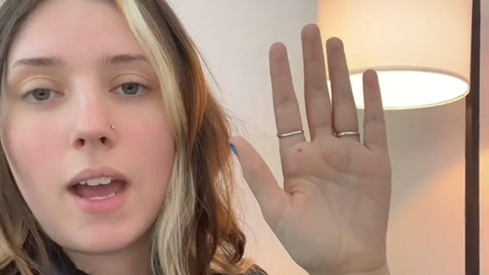 Captura del vídeo viral de TikTok