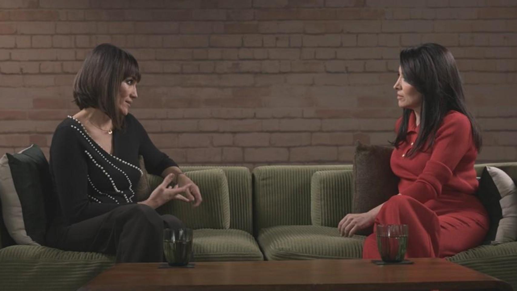 Irene Villa, en el programa de  Mitele Plus junto a Cruz Sánchez de Lara.