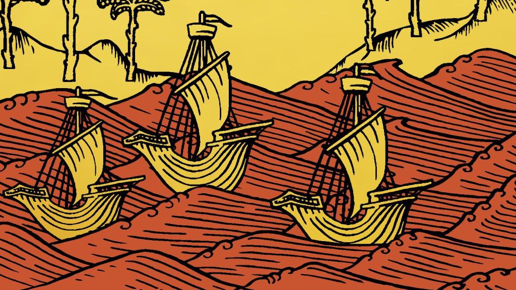 Detalle del libro 'Especias La contienda del siglo XVI que dio forma al mundo moderno', de Roger Crowley.