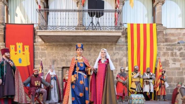 Imagen de archivo de Los Desposorios, la boda real entre Jaime I de Aragón y la Infanta Leonor de Castilla en Ágreda (Soria)
