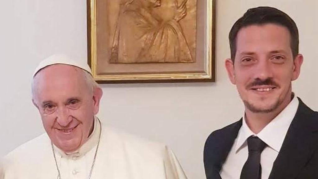 El Papa Francisco junto a su sobrino José Ignacio Bergoglio en marzo de 2024
