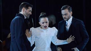 Rocío Faus (centro), en un momento de la ópera 'Don Juan no existe'. Foto: Toti Ferrer