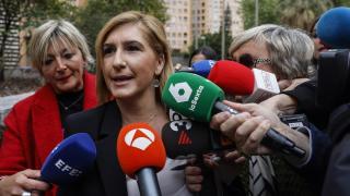 La exconsellera Salomé Pradas, en el juzgado. Rober Solsona / Europa Press