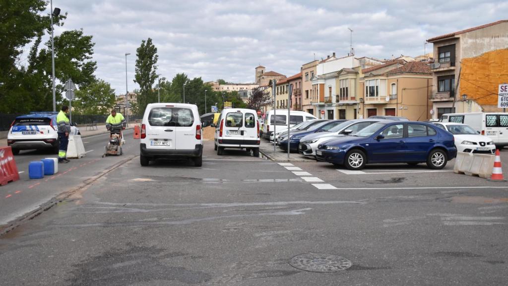 Obras en la plaza de San Julián del Mercado