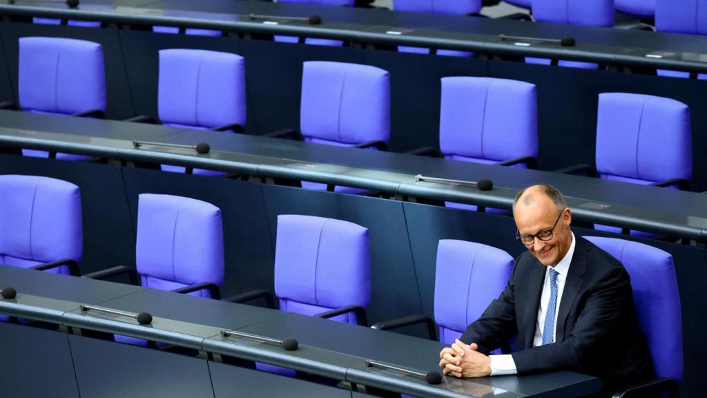 Friedrich Merz en el Parlamento alemán