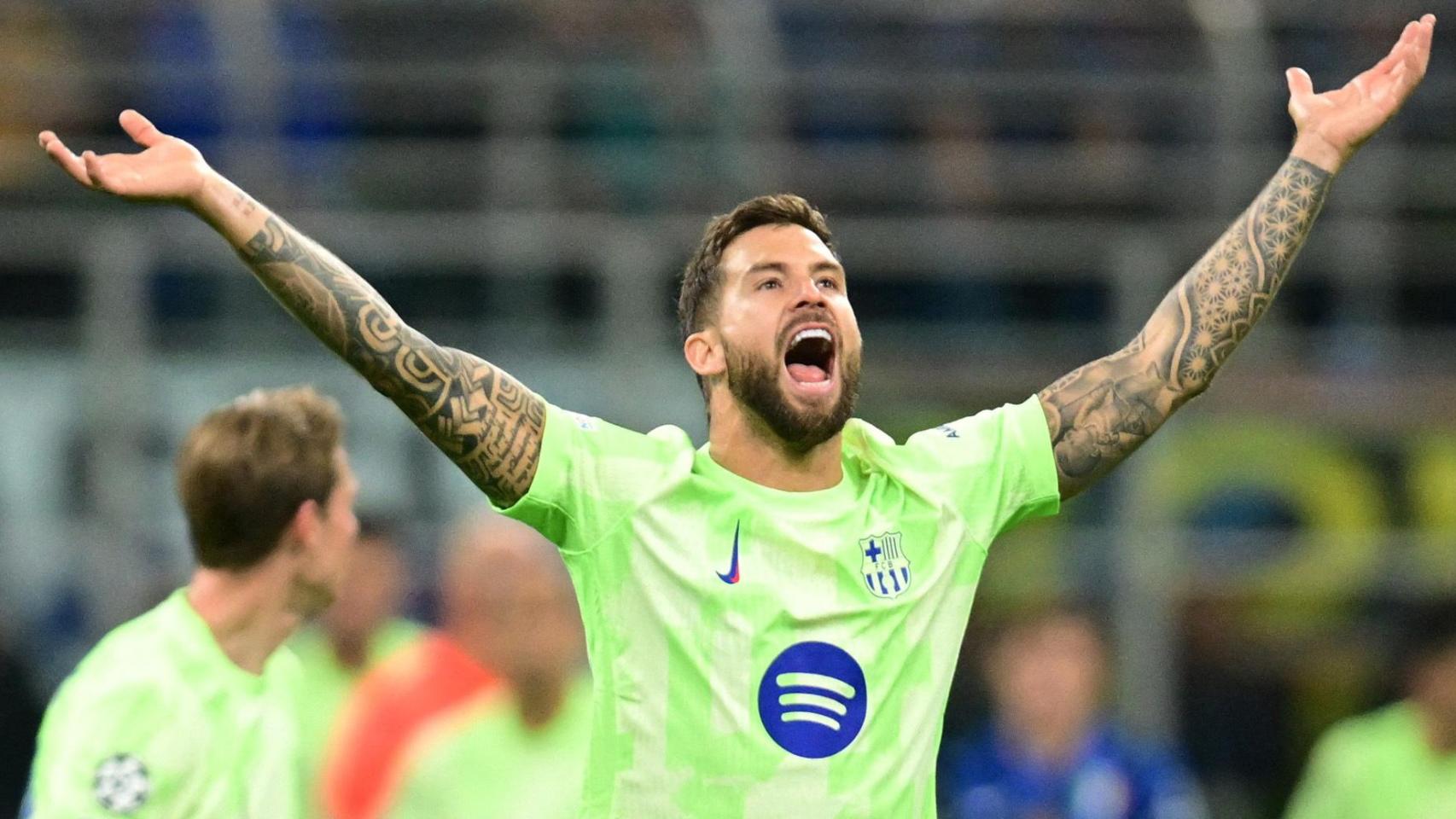 Iñigo Martínez, durante el Inter de Milan - FC Barcelona