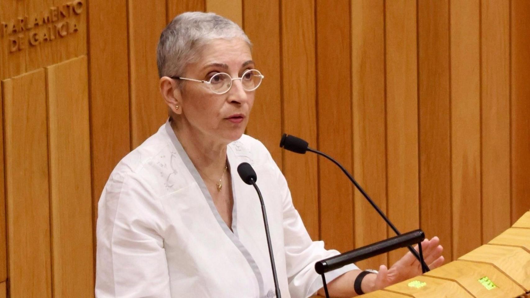 La diputada Silvia Longueira en el Parlamento.