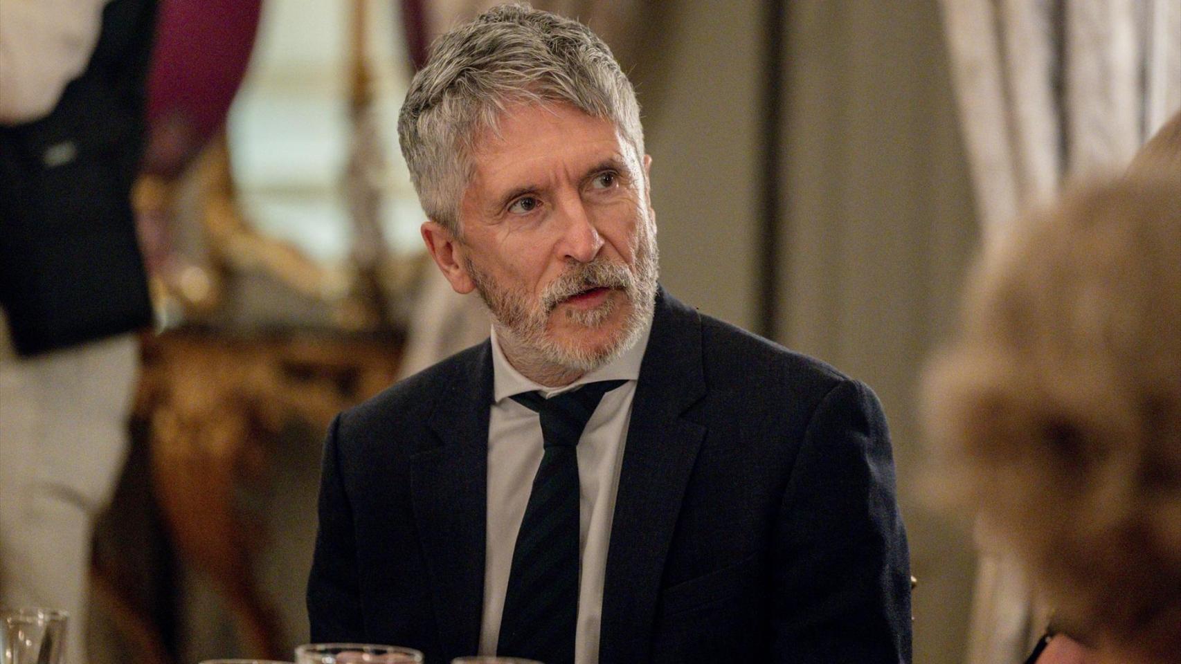 El ministro del Interior, Fernando Grande-Marlaska, durante una cena de gala el pasado marzo.