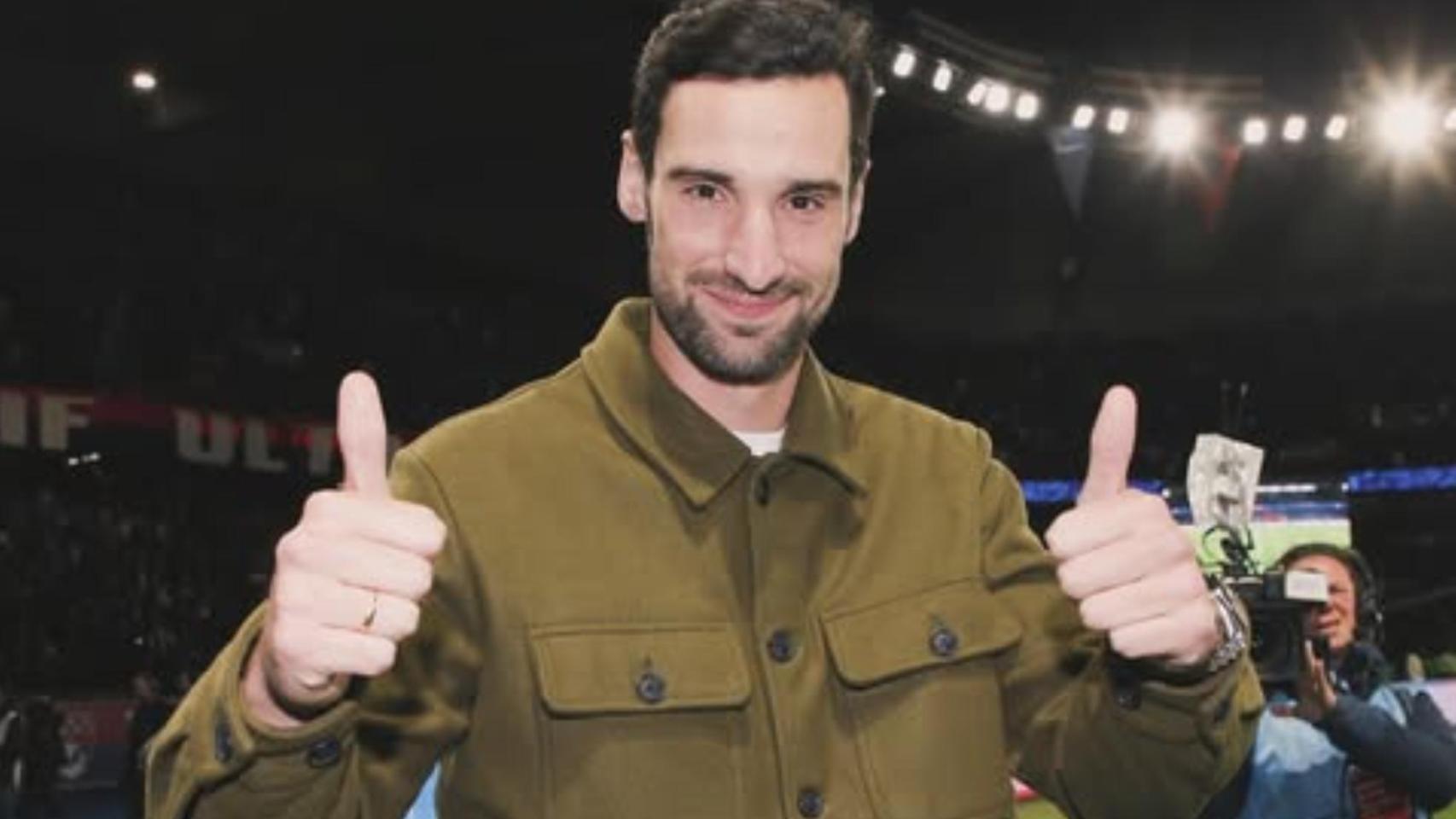 Sergio Rico, en el Parque de los Príncipes