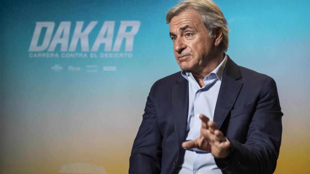 El piloto Carlos Sainz Sr durante una entrevista con EL ESPAÑOL.