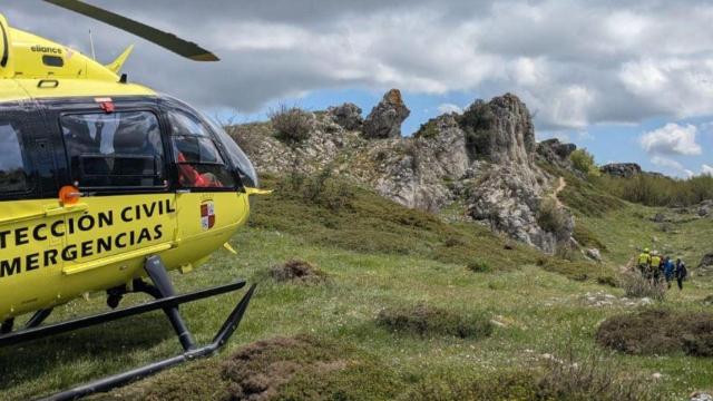 El rescate de una mujer en la Sierra de Oña