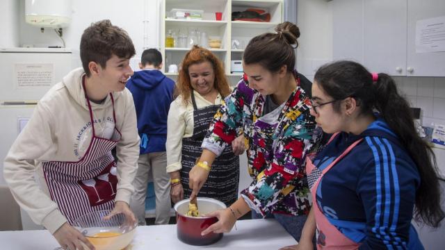 Un grupo de personas con discapacidad