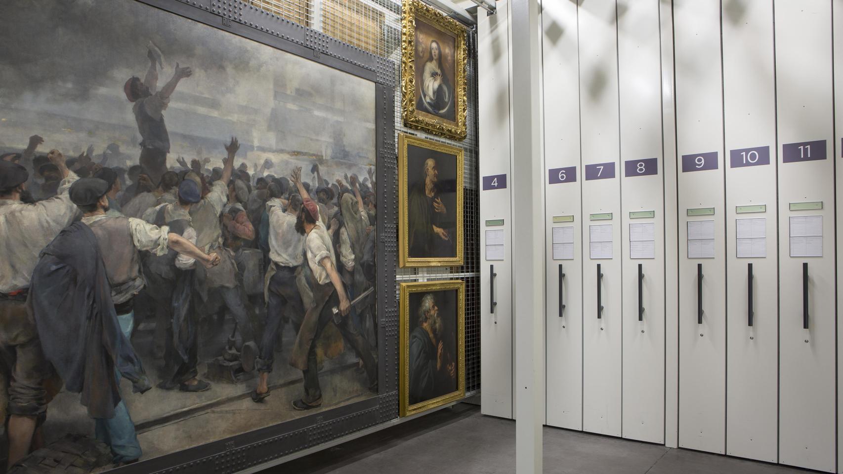 Almacenes de pintura del Museo del Prado. Foto: Museo Nacional del Prado
