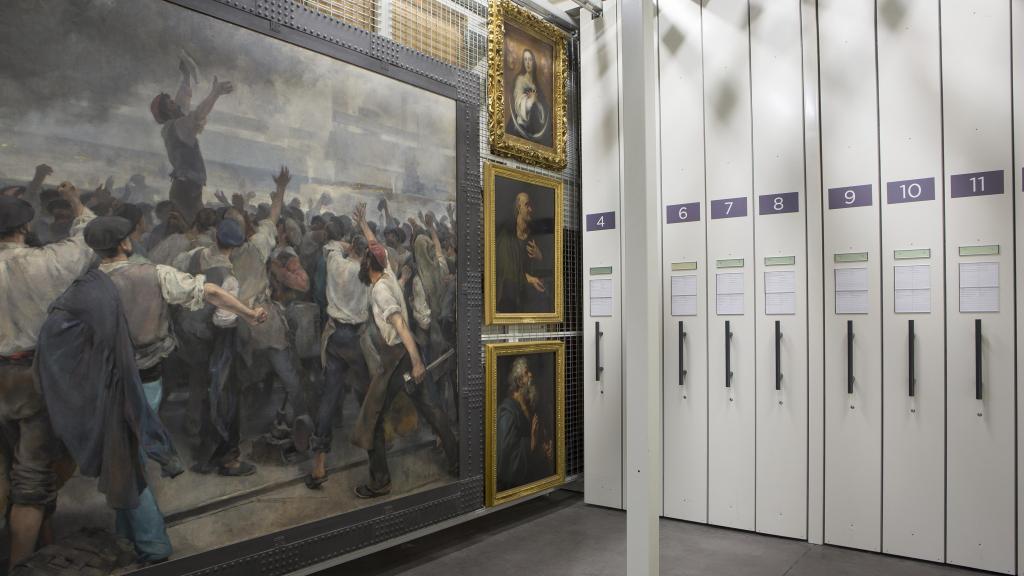 Almacenes de pintura del Museo del Prado. Foto: Museo Nacional del Prado