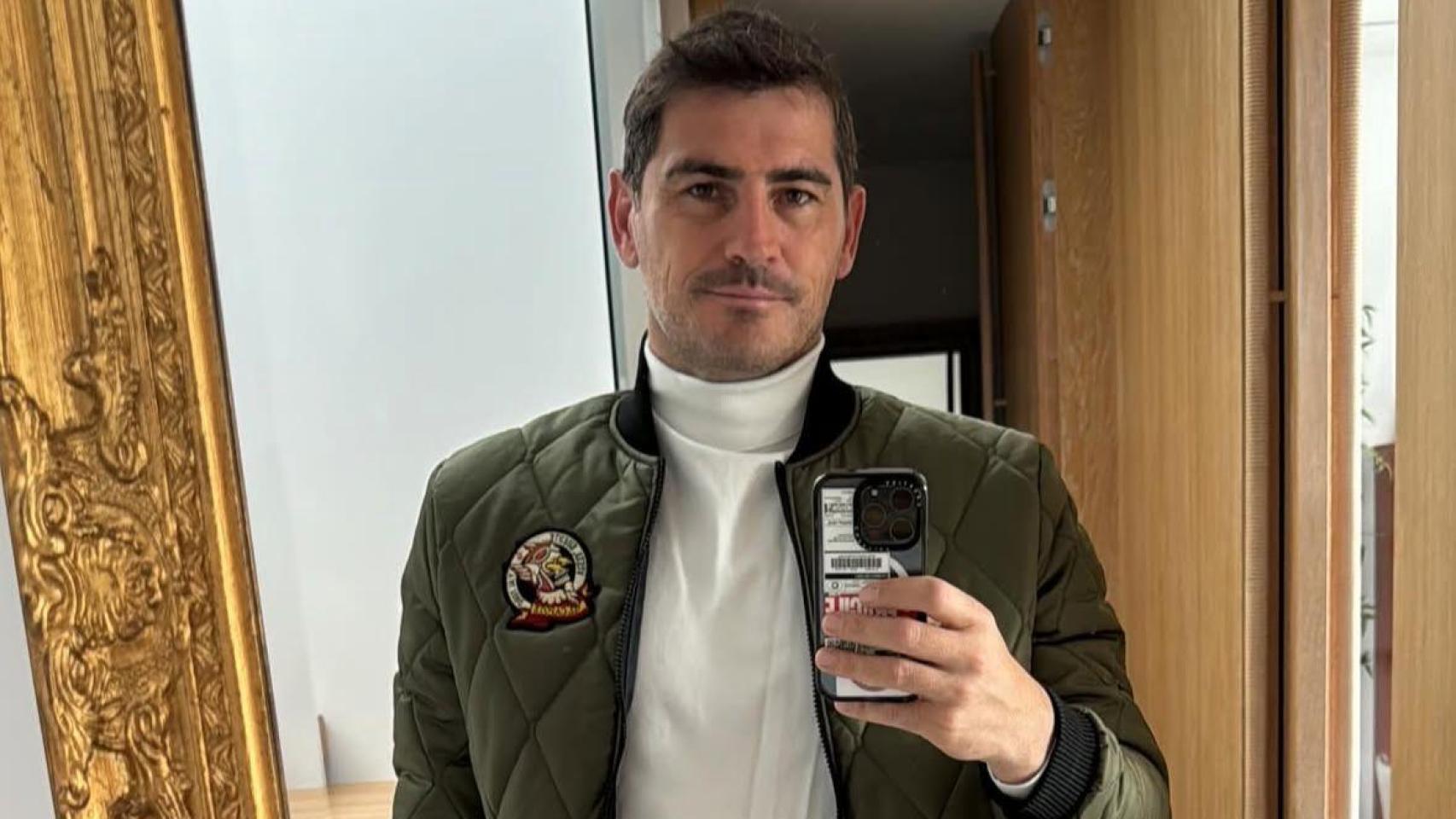 Iker Casillas, en una fotografía publicada en sus redes sociales