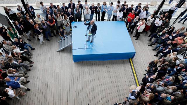 El expresidente de la Generalitat Francisco Camps, durante el acto. EFE / Ana Escobar