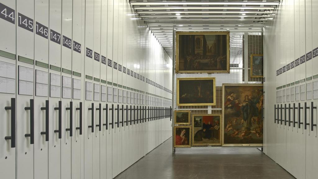 Los almacenes de pintura del Museo del Prado. Foto: Museo del Prado