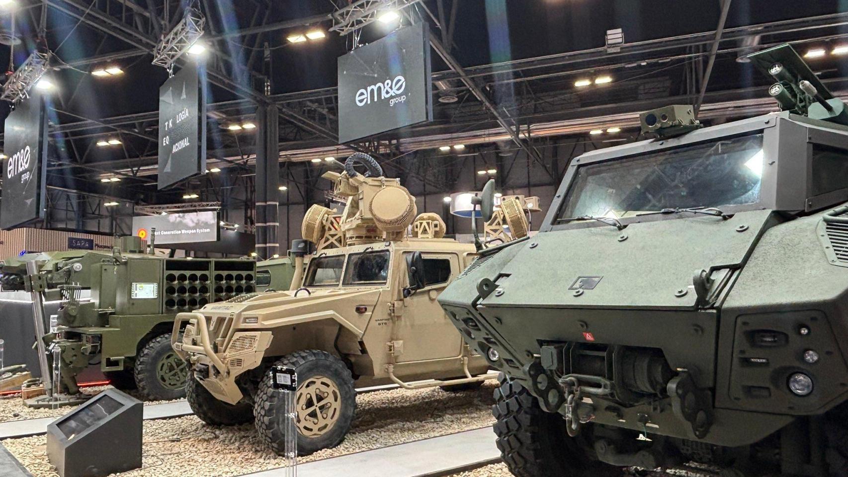 Stand de Escribano Mechanical & Engineering (Grupo EM&E) en Feindef 2025.