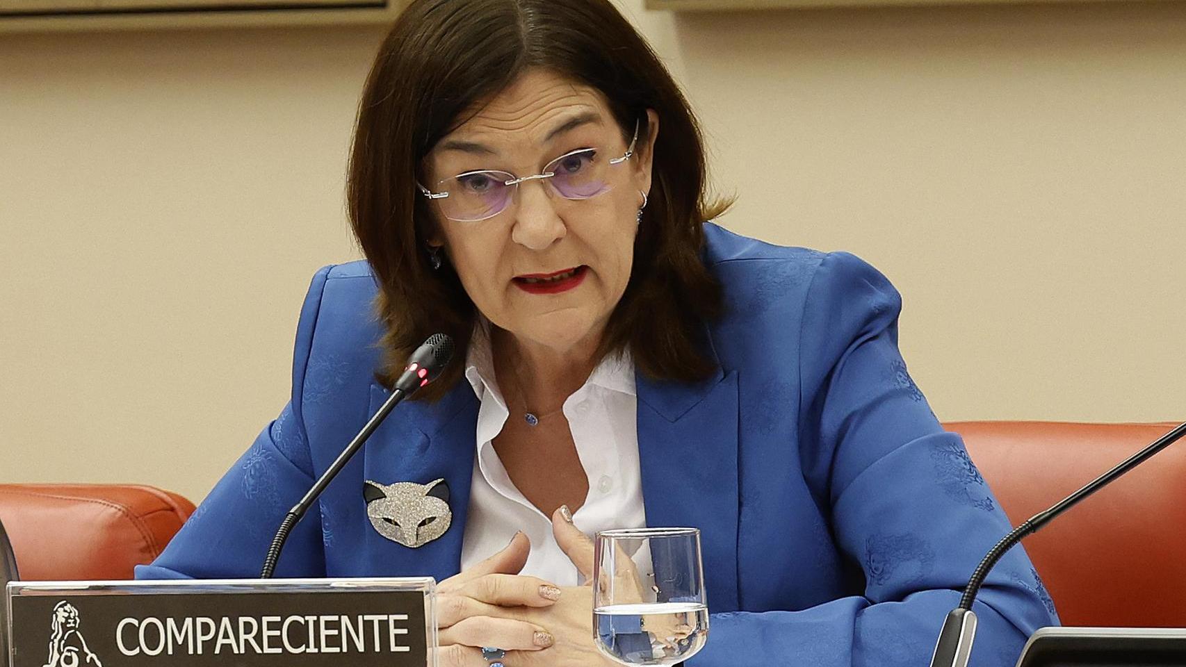 La presidenta de la Comisión Nacional del Mercado de la Competencia (CNMC), Cani Fernández comparece este martes en el Congreso de los Diputados