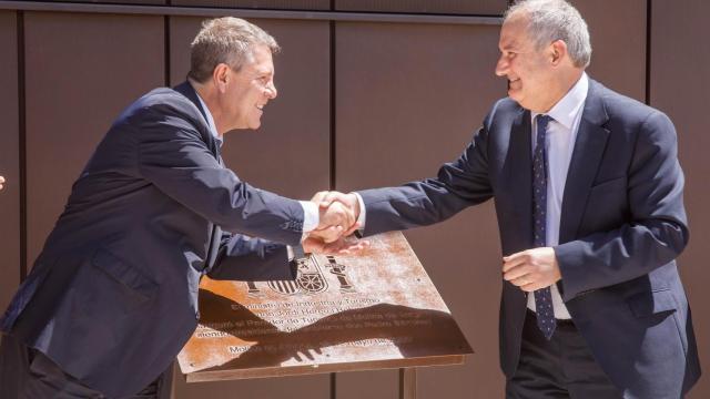 Emiliano García-Page y Jordi Hereu han inaugurado el nuevo parador de turismo de Molina de Aragón.
