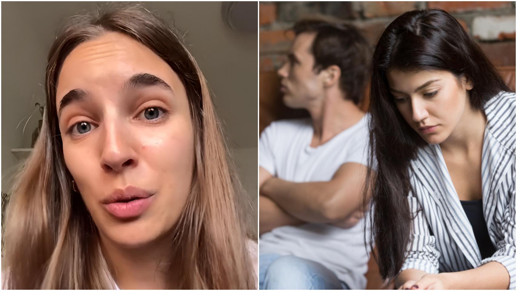 Imagen de Marta Barranco, psicóloga, junto a la ilustración de una pareja distanciada.