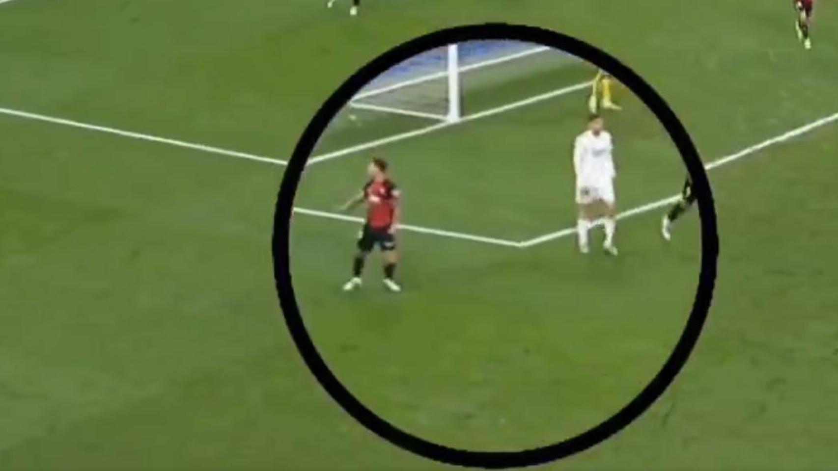 El gesto de Maffeo en el Bernabéu que se volvió en su contra cuando segundos después llegó el 2-1