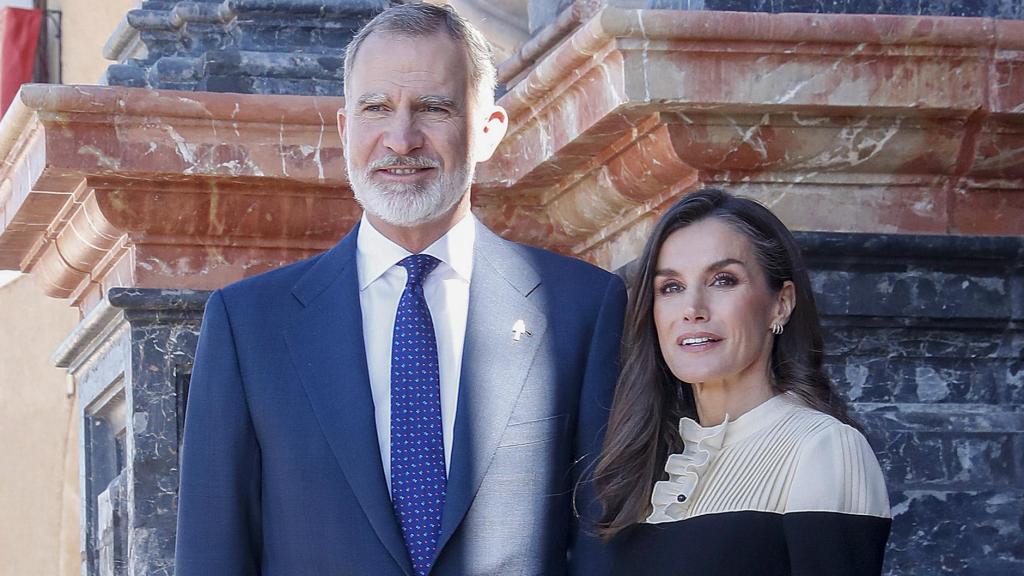 Felipe y Letizia, en un acto en Murcia el pasado febrero.