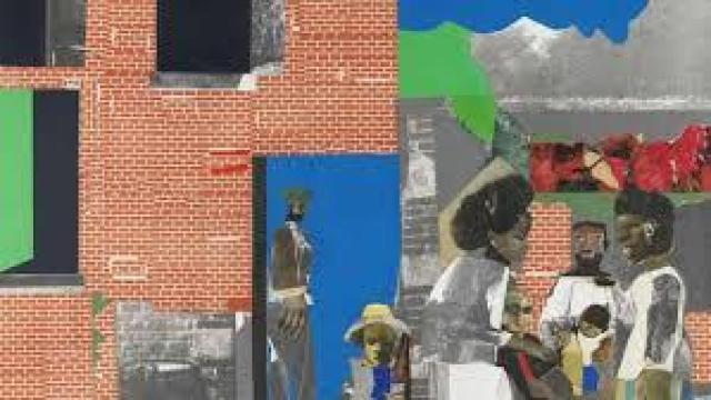Romare Bearden: 'Domingo después del sermón', 1969. Museo Thyssen-Bornemisza