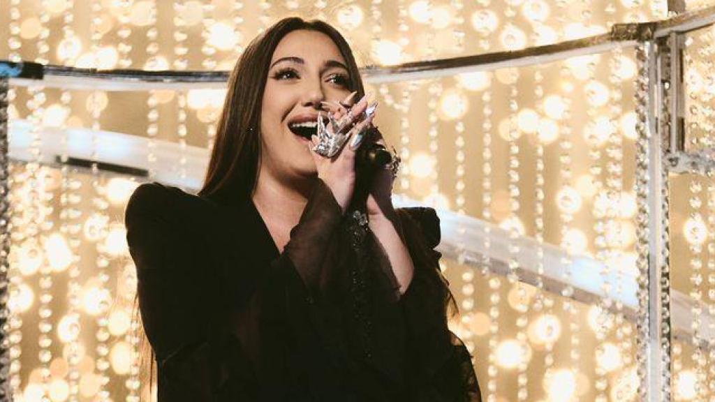 Yuval Raphael, durante su actuación en la final de Eurovisión 2025.