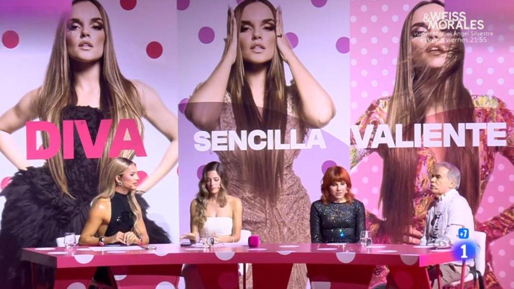 Carmen Farala, Ángela Fernández, Angy Fernández y Lorenzo Ruiz en 'La noche de Melody'.