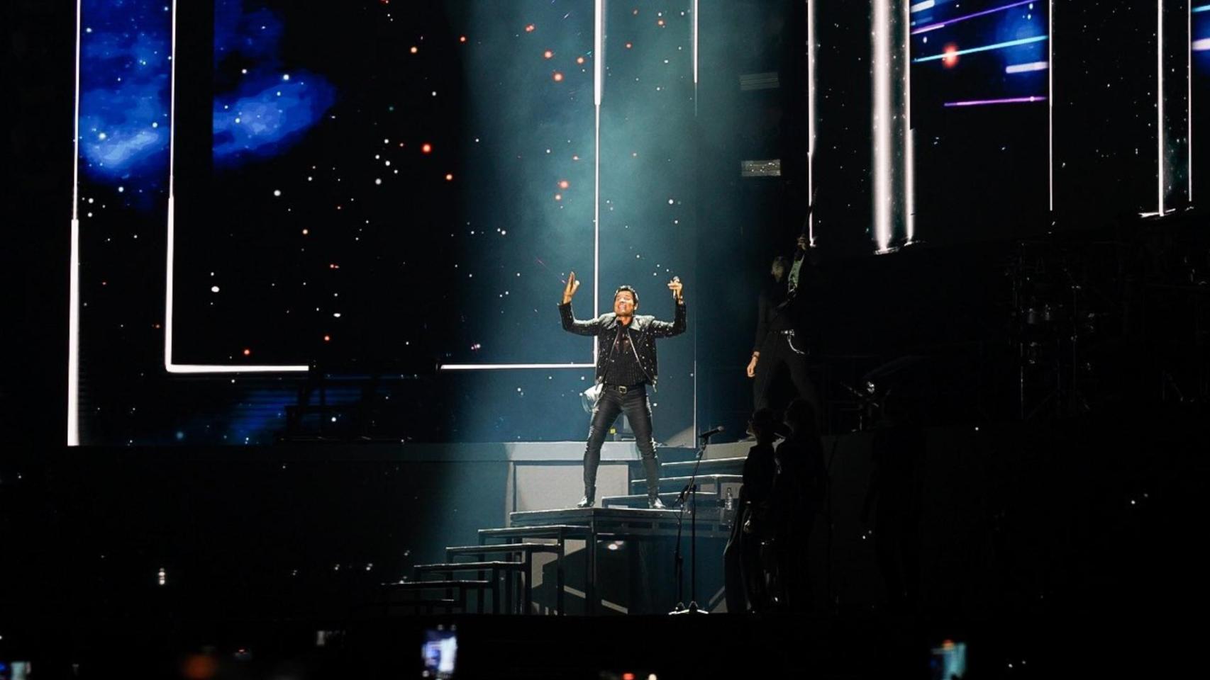 Chayanne en su concierto en A Coruña.