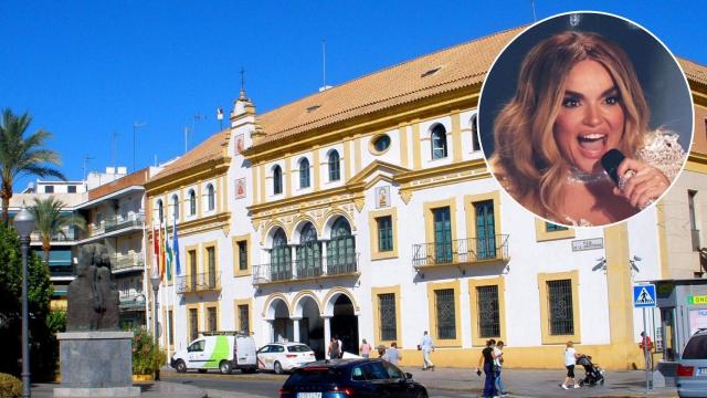 Fotomontaje de BLUPER con Melody y su localidad.