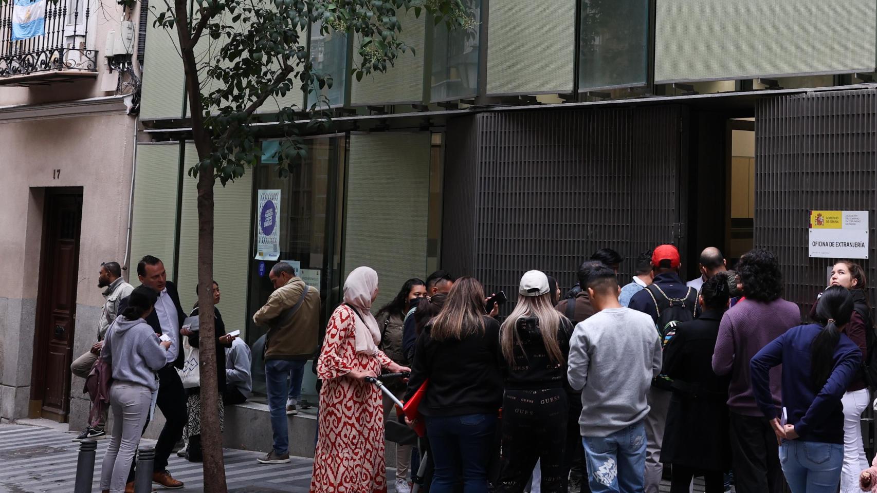Oficina de extranjería en Madrid.