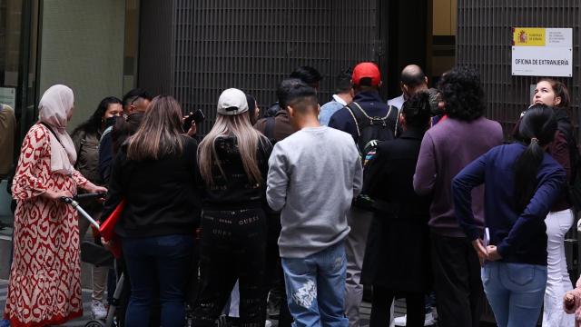 Oficina de extranjería en Madrid.