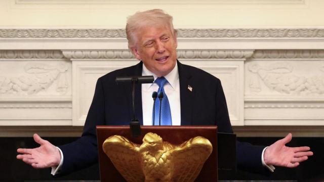 Trump este lunes en la Casa Blanca.