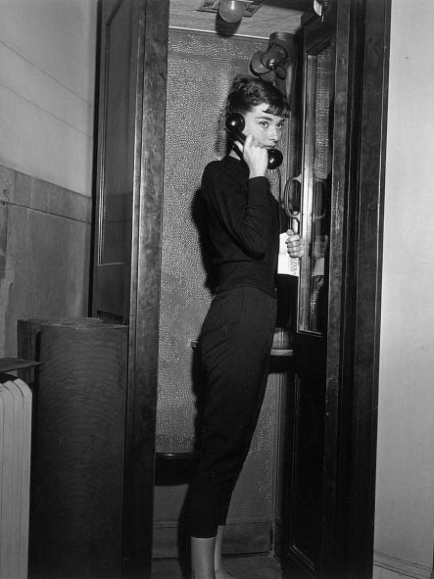 Audrey Hepburn, durante el rodaje de 'Sabrina'.